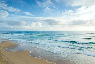 a peaceful meditation at the beach